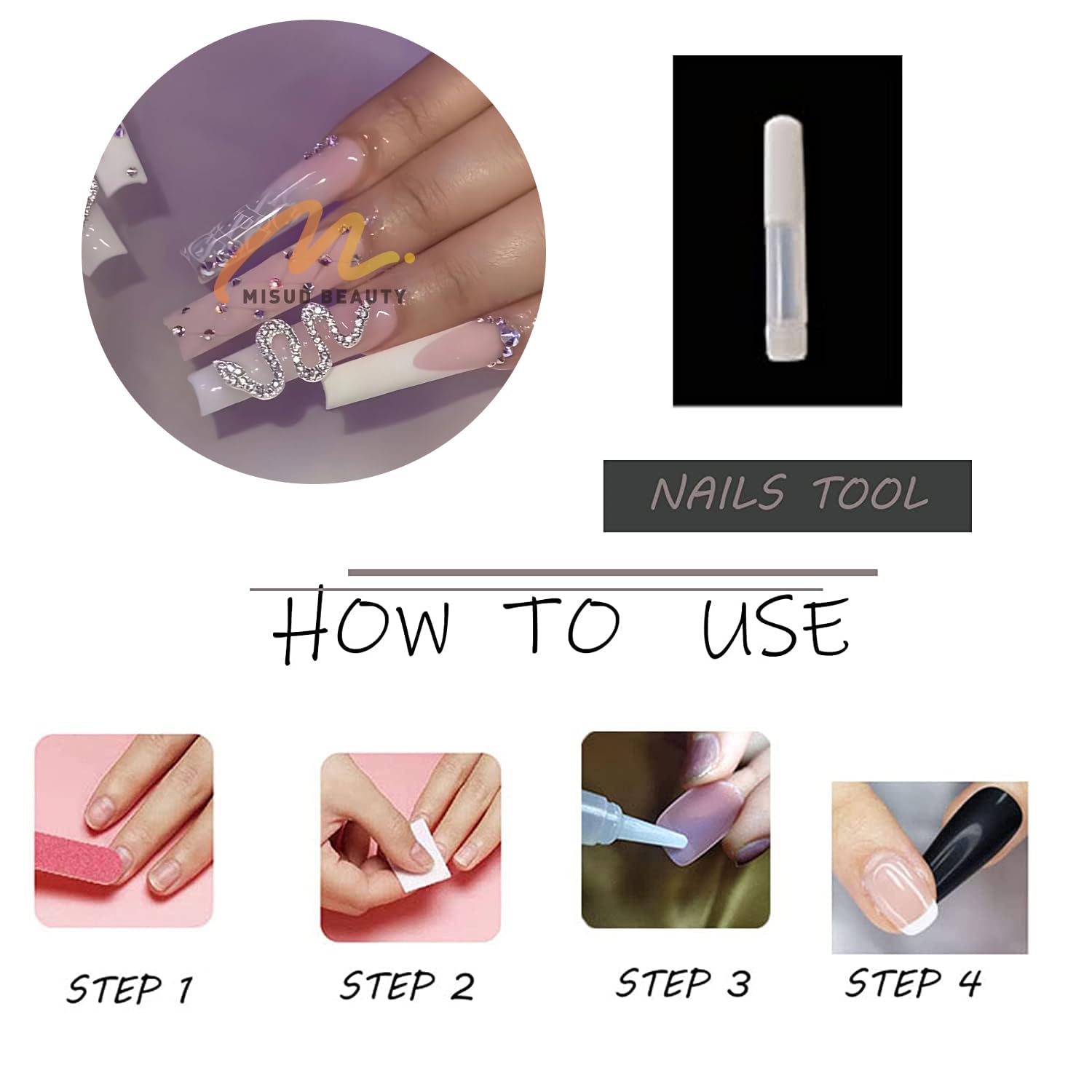 MISUD scale comparison with coin showing nail length and proportional sizing