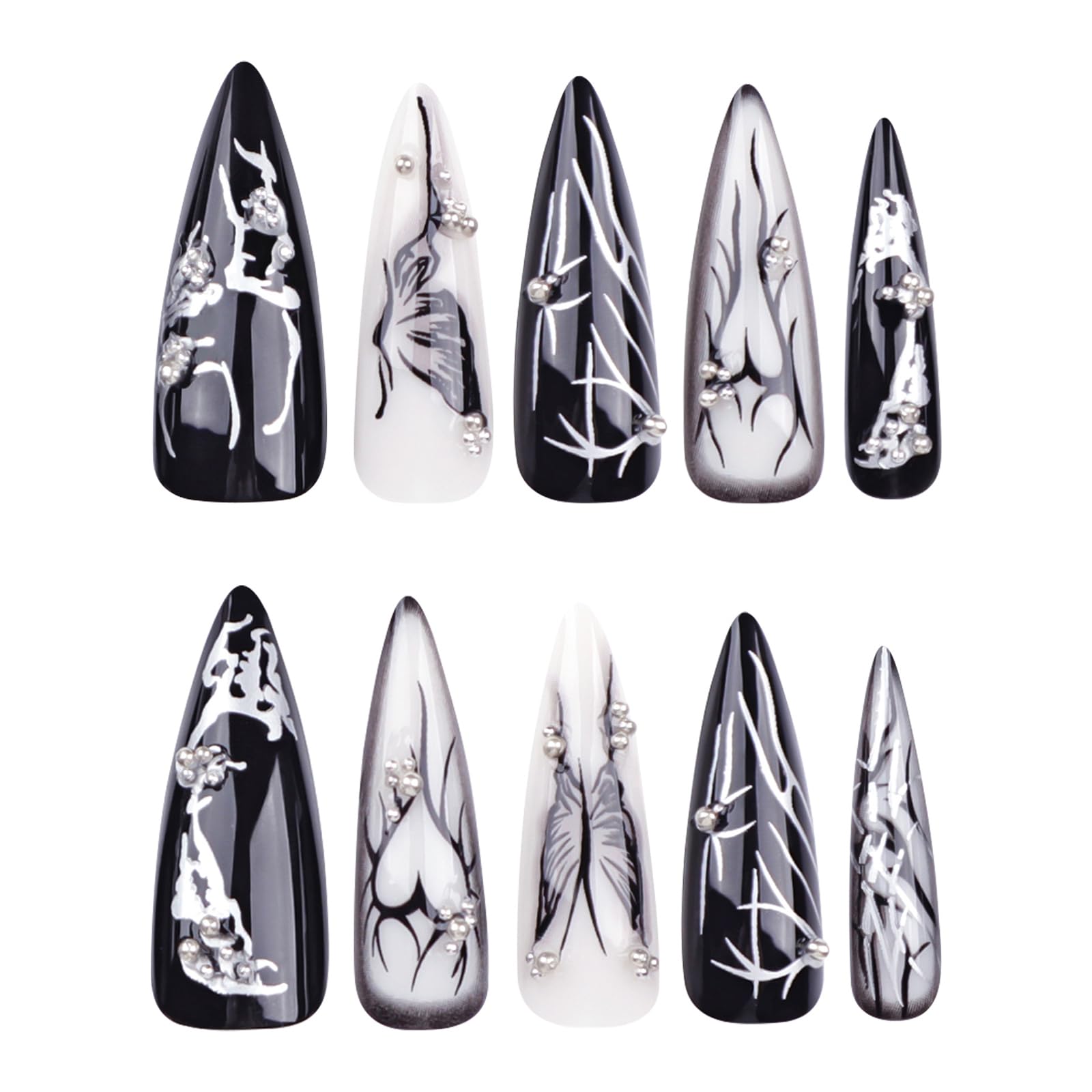 MISUD side profile showing long stiletto length for bold silhouette and confident wear