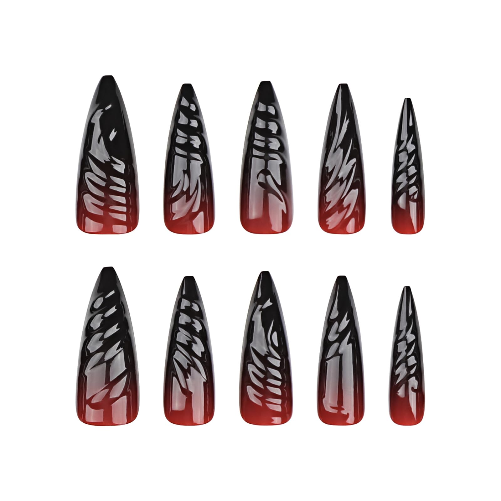 MISUD side profile showing long stiletto length for bold scale and impact