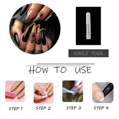 MISUD wear demo on a hand showcasing finished manicure for dramatic style