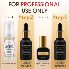 Miuffue lifestyle shot on lash station conveying professional results and ambiance