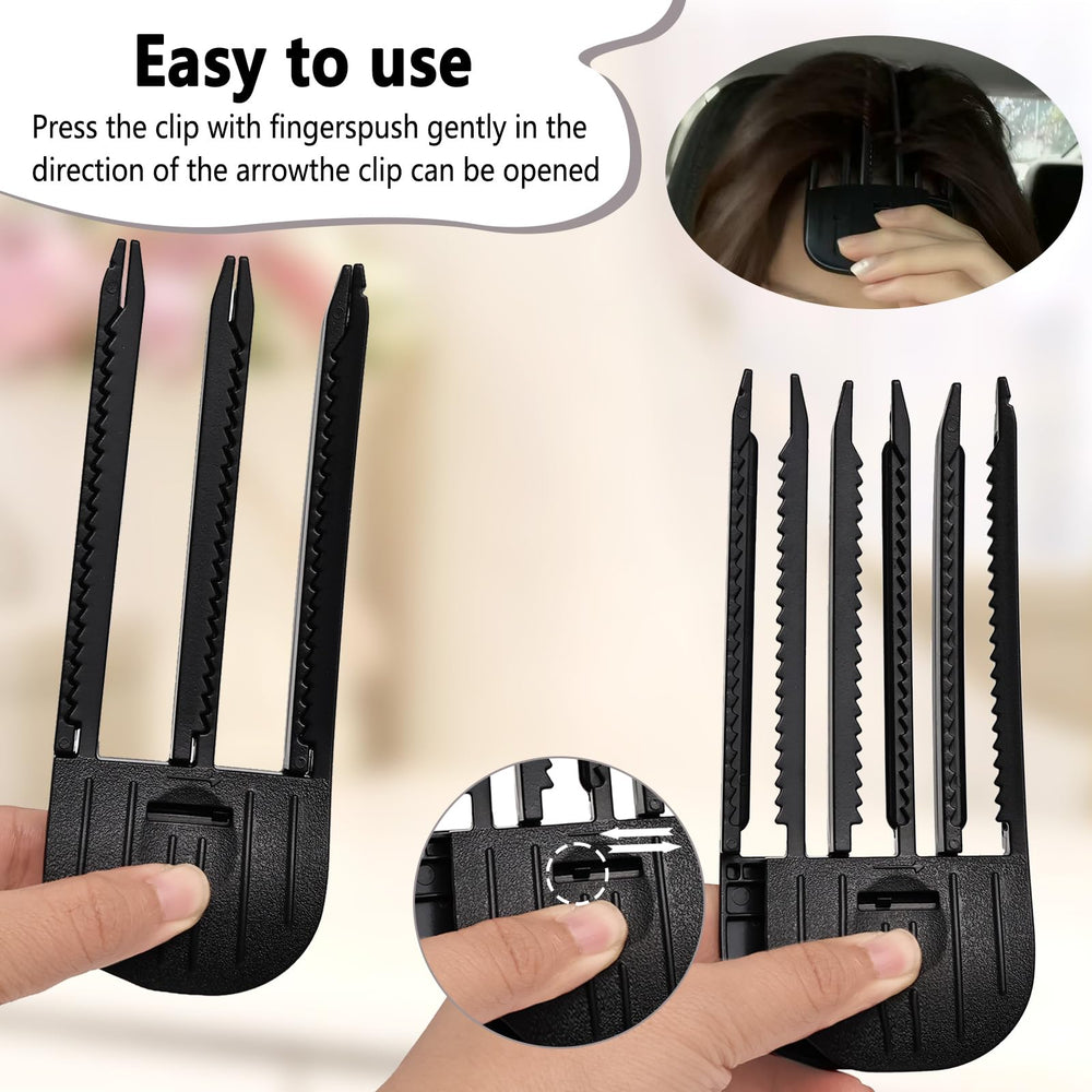 MiUWUU clip placed at hair roots during blow-dry for visible lifted volume