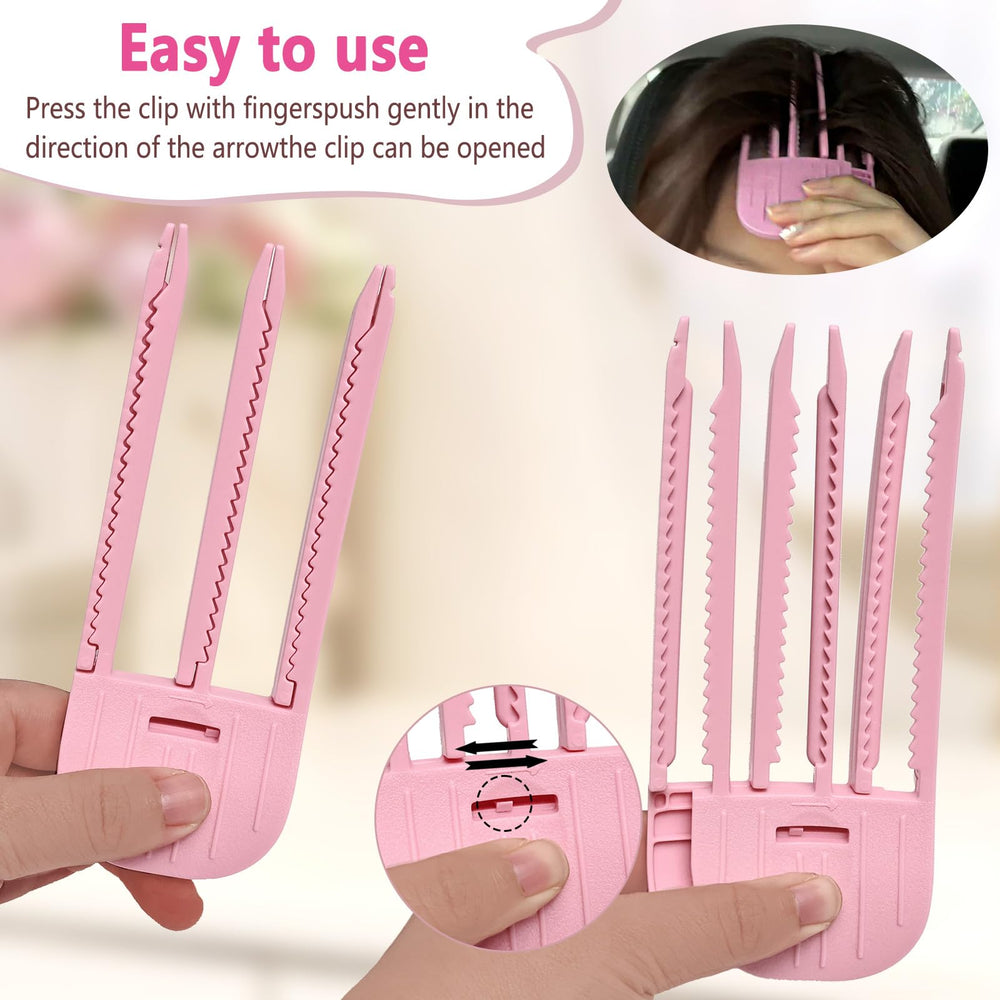MiUWUU side profile open clip demonstrates smooth hinge and safe styling action