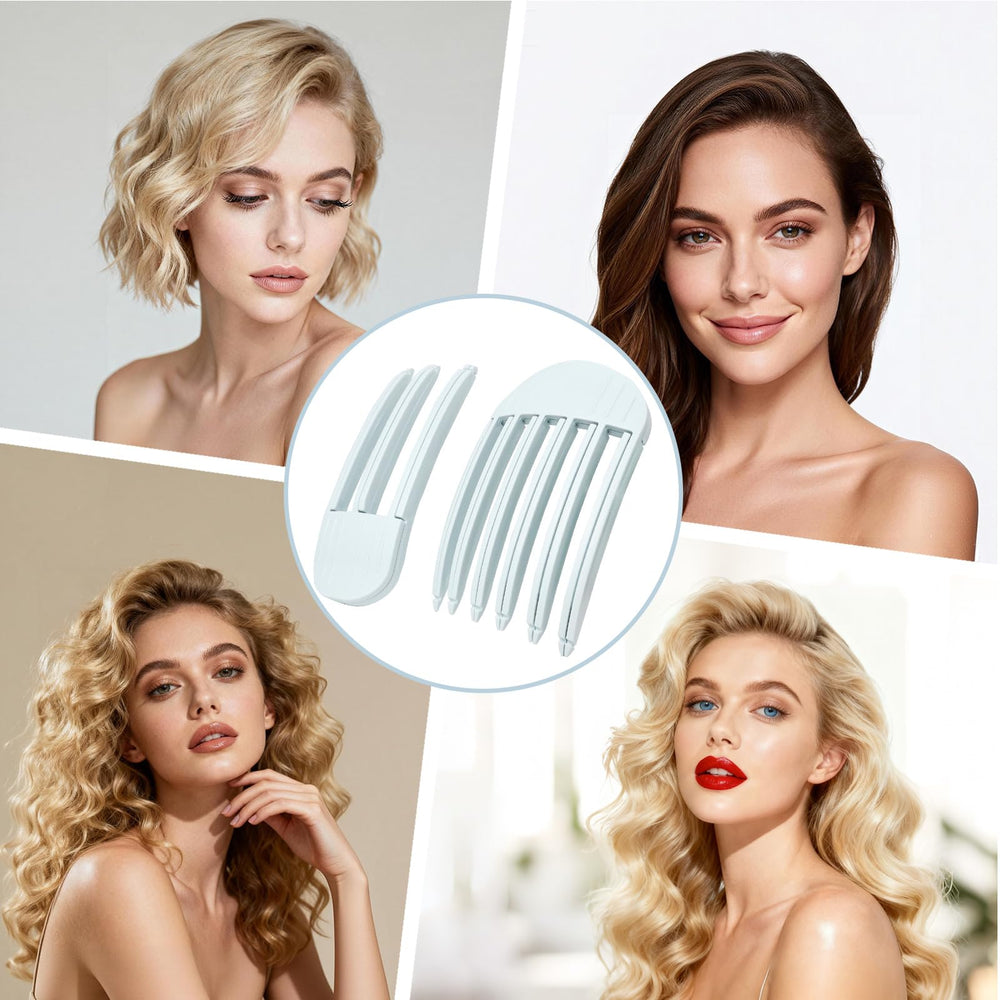 MiUWUU two clips flatlay showing both 6-tooth and 3-tooth options for styling