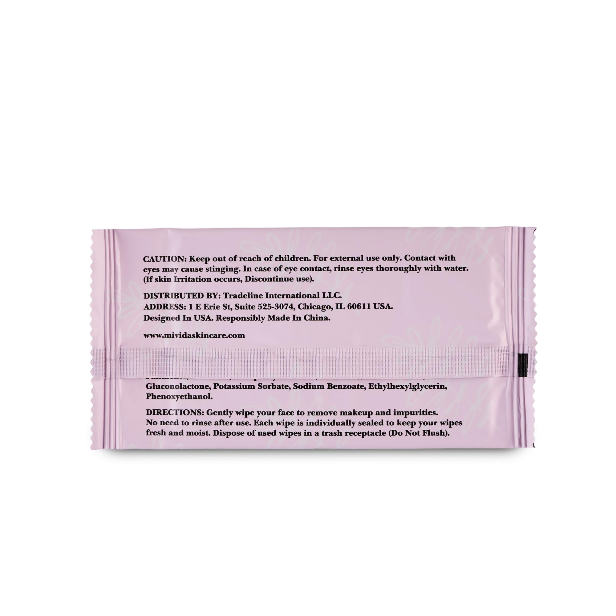 mivida used wipe beside clean skin showing effective makeup removal