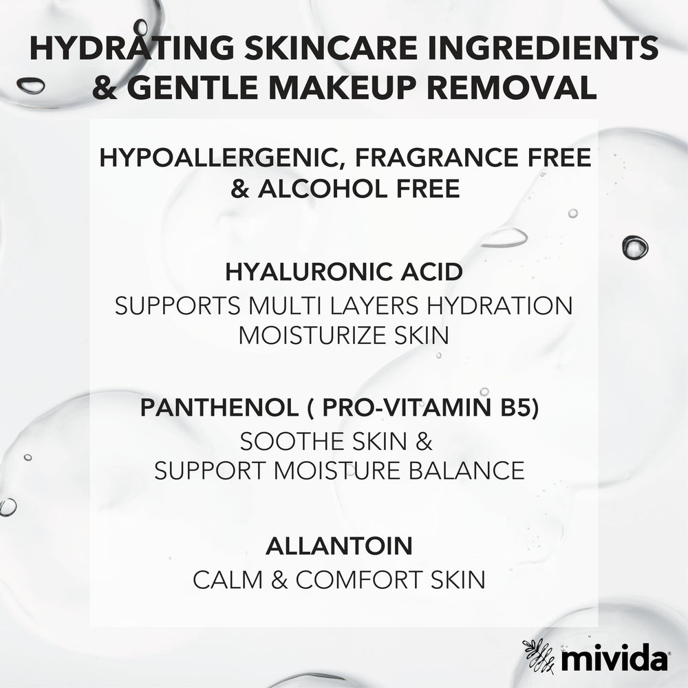 mivida wipe texture closeup showing plant-based fibers and gentle feel