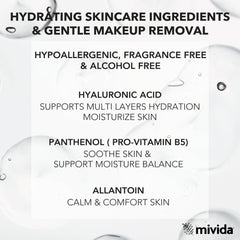 mivida wipe texture closeup showing plant-based fibers and gentle feel