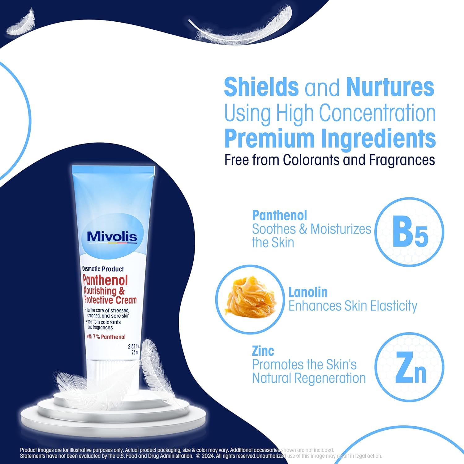 Mivolis used on heels treating cracks and restoring smooth skin quickly
