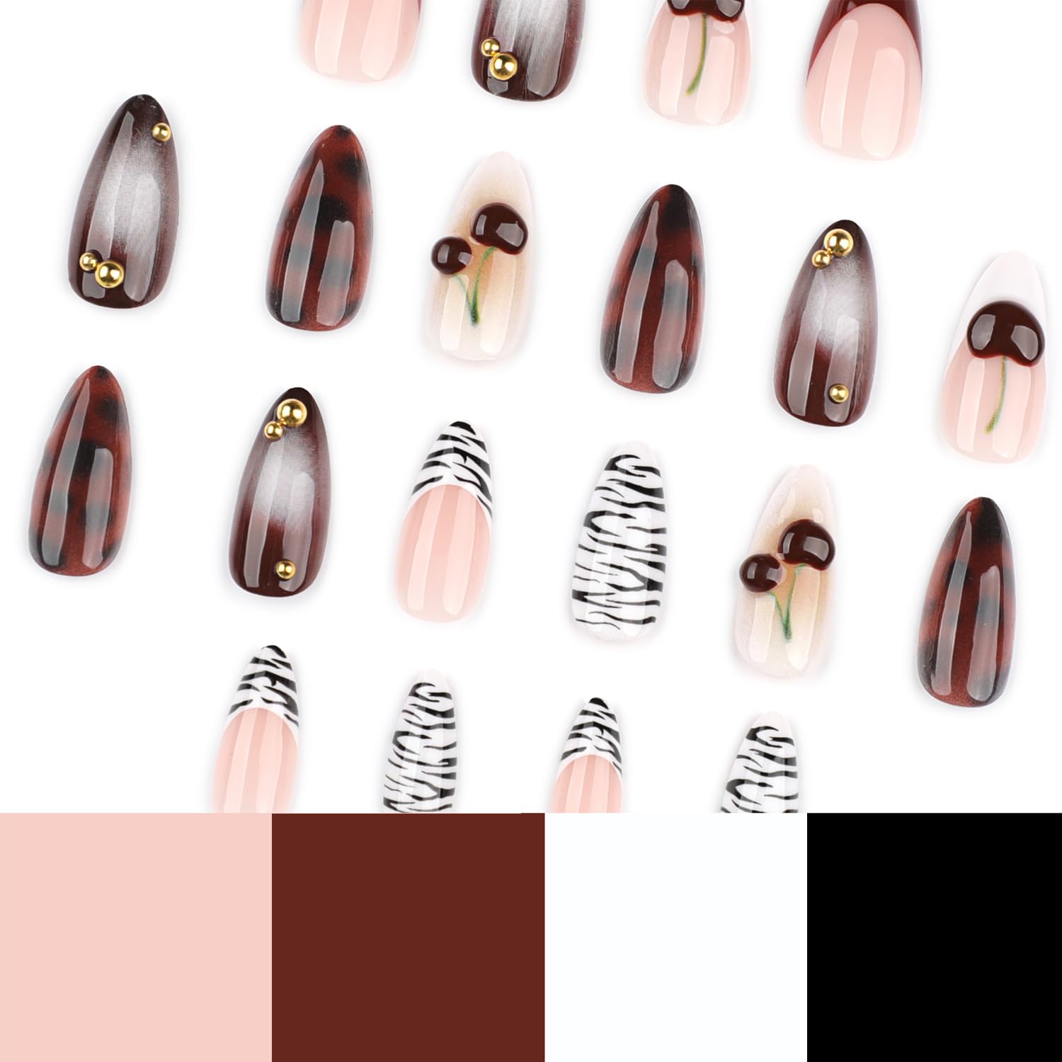 Mivota application demo with nails pressed on showing quick salon-style results