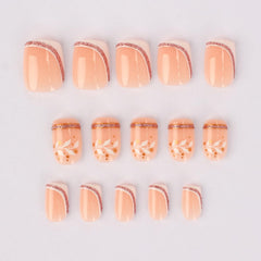 mivota hand applying press-on nail for quick at-home manicure benefit