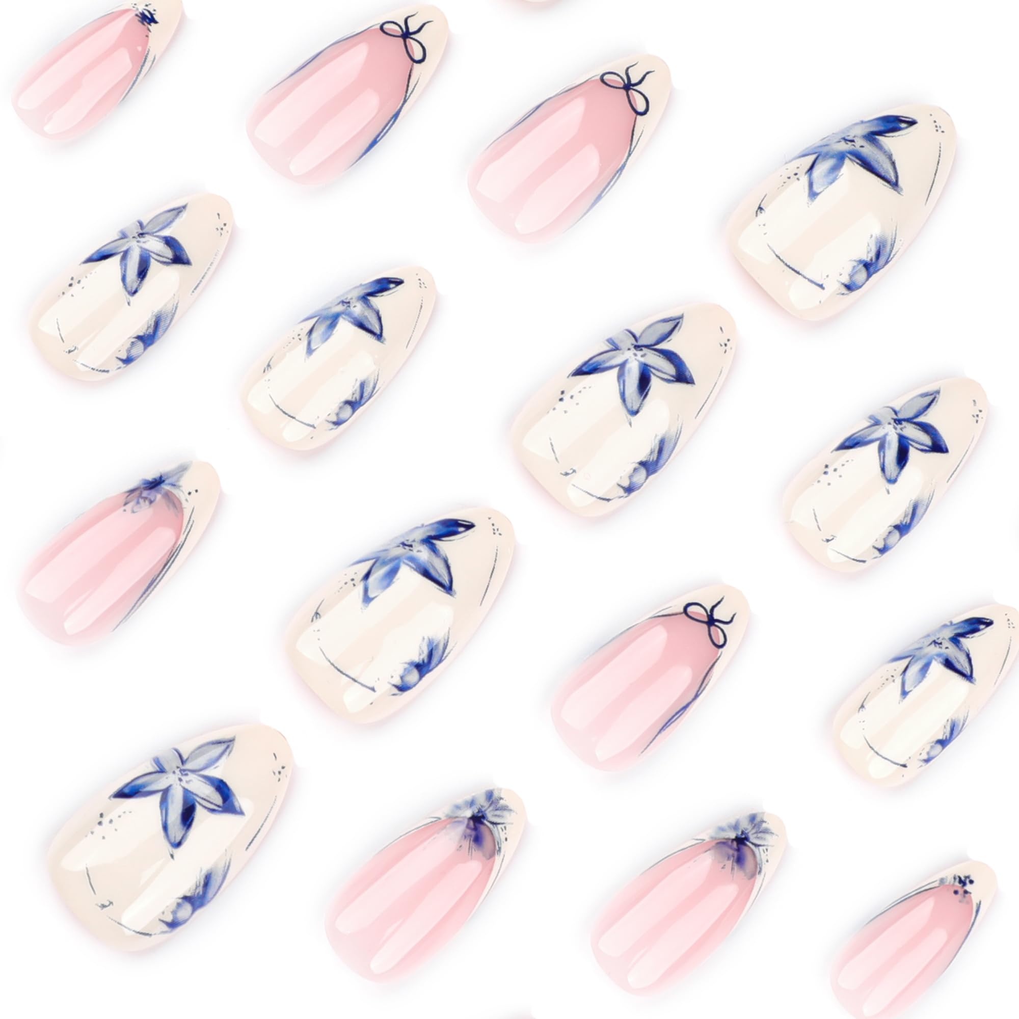 Mivota blue floral petal close-up highlighting delicate artwork and elegance