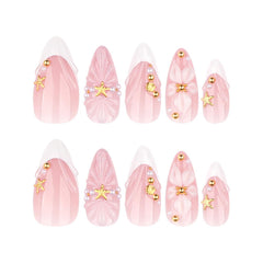 Mivota close-up of 3D shell, starfish and pearl decorations enhancing style