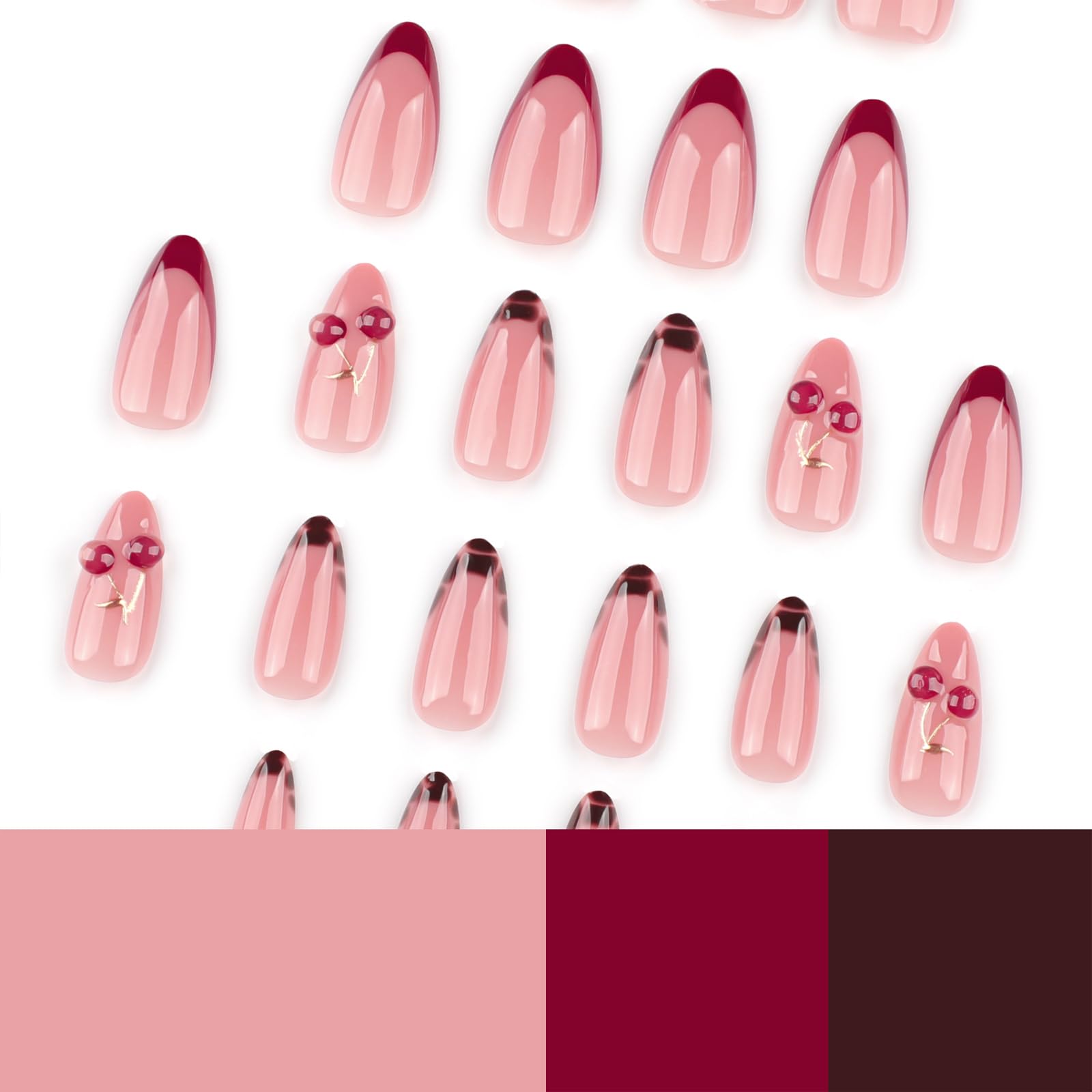 Mivota full 24PCS kit laid flat showing nail variety and tools