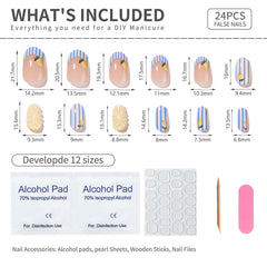 Mivota full set laid out with sizes for precise selection and fit