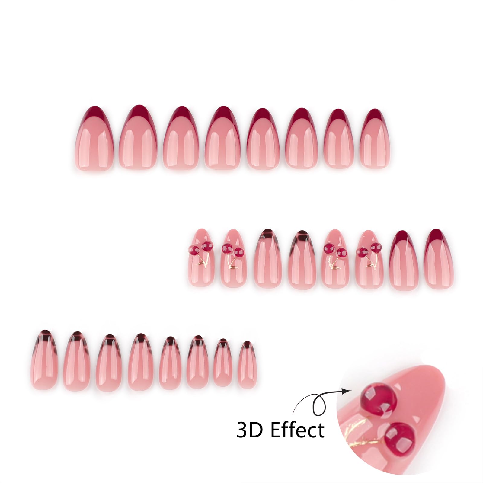 Mivota nails worn on hand demonstrating finished glossy look