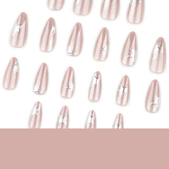 Mivota nails worn on hand demonstrating elegant almond shape and everyday style