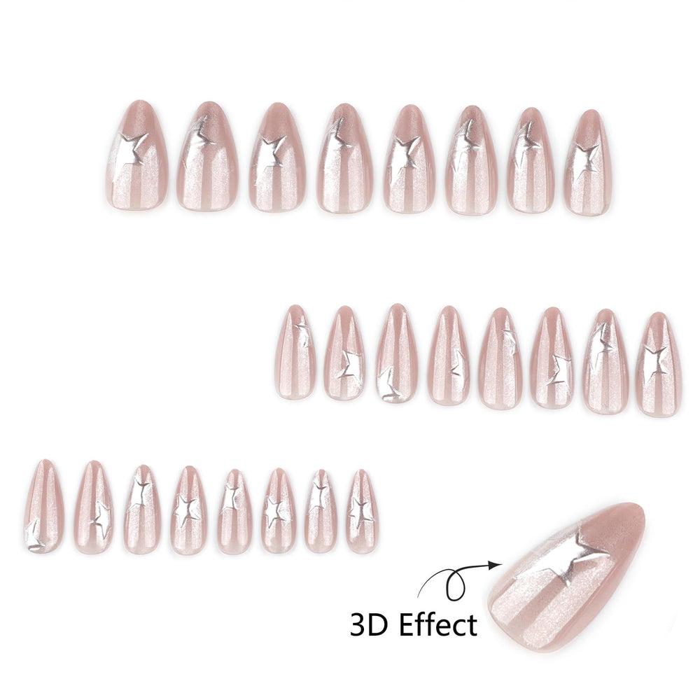 Mivota organized 24-nail layout illustrating size options for a custom fit