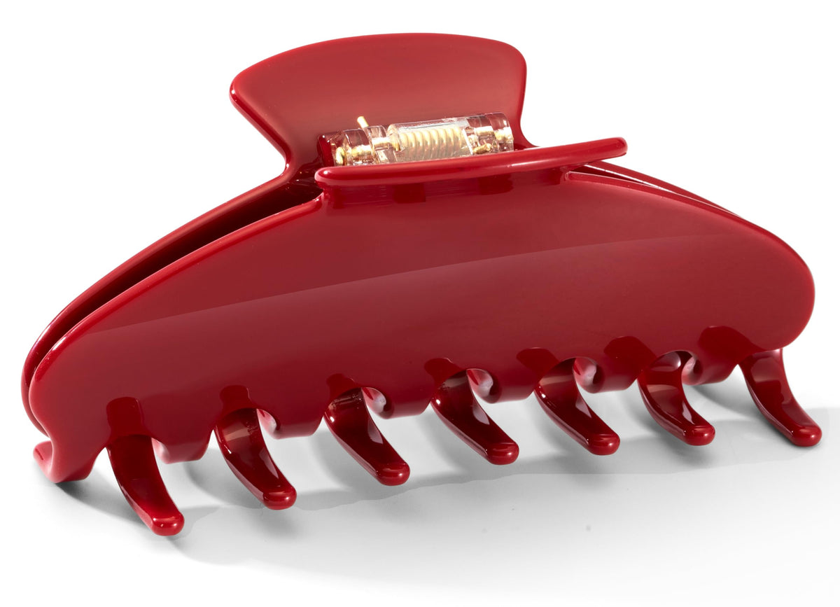 Mixcbe cherry red front view showing glossy finish and secure hold