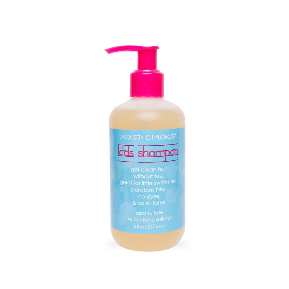 Mixed Chicks gentle kids shampoo front bottle shows child-friendly packaging and easy grip
