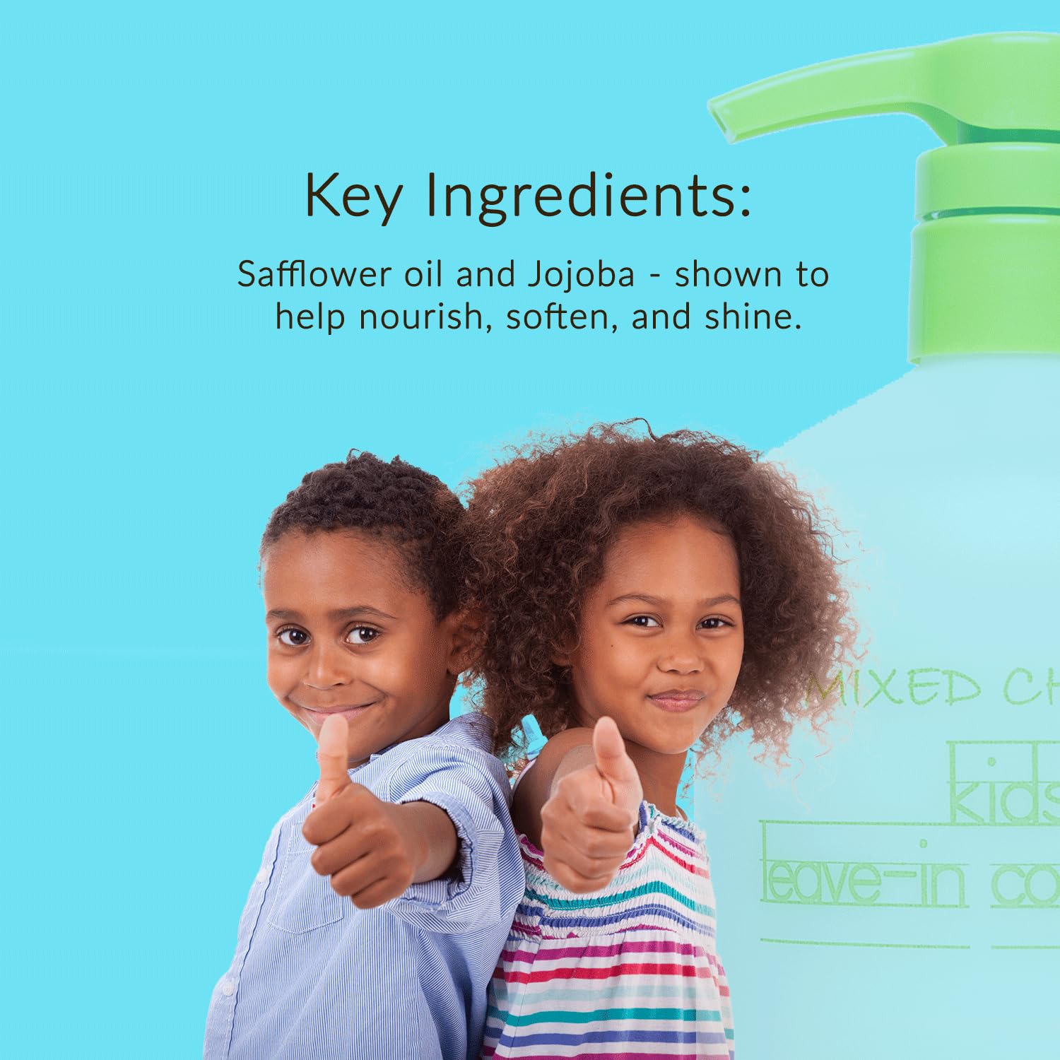 Mixed Chicks being sprayed on damp hair to aid detangling and quick styling