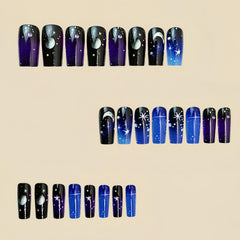 MIXFOSAHN press-on nails applied in hand demonstrating instant salon look