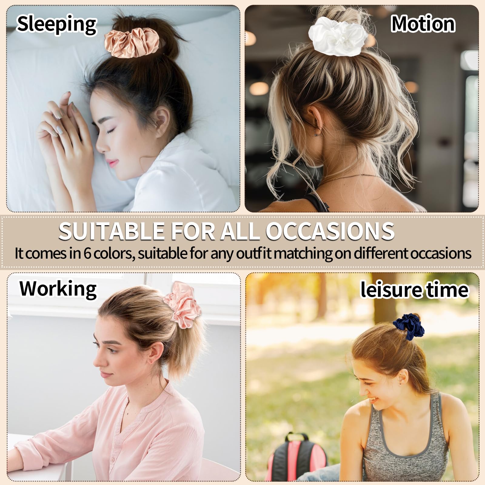 MixS Live scrunchie used during travel in a bag showcasing portability and wrinkle-free benefit