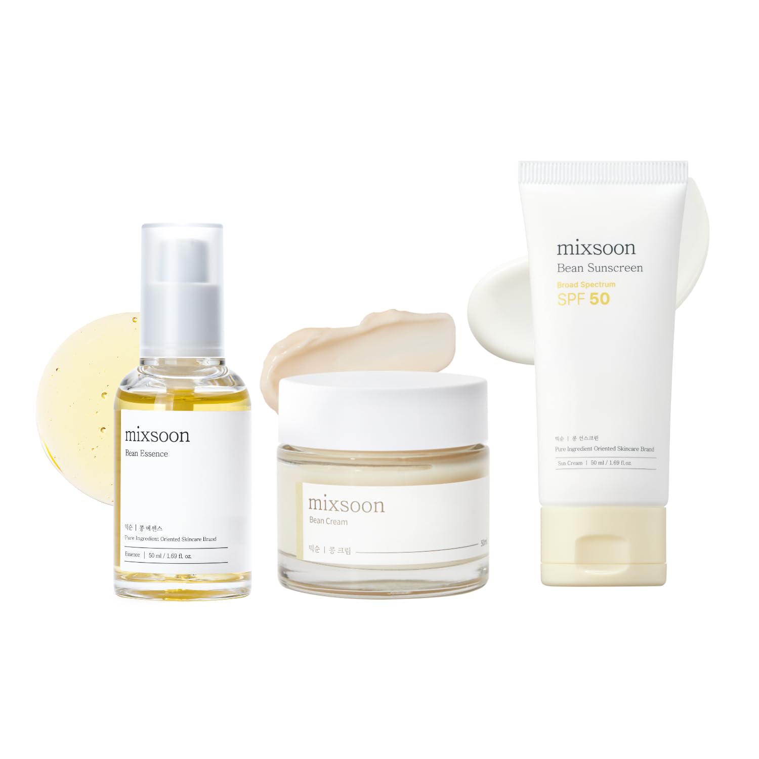mixsoon Bean Essence front bottle showing hydrating formula benefit