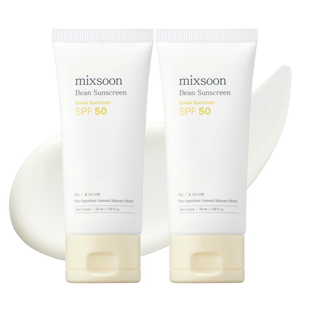 mixsoon front bottle showing label and SPF 50, lightweight protection