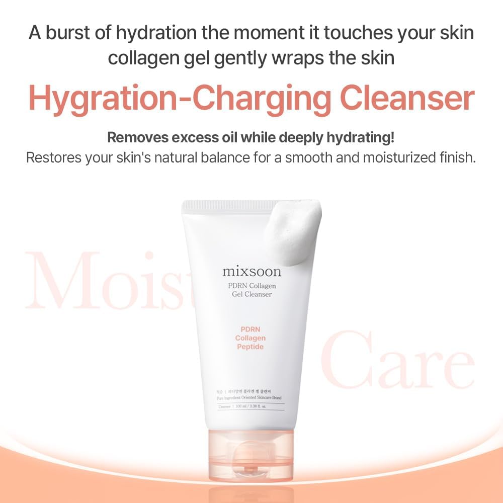 mixsoon ingredient label featuring PDRN and collagen peptides benefits
