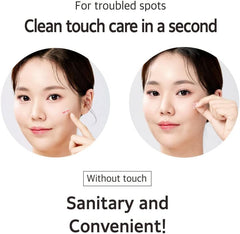 mixsoon patch applied to cheek demonstrating discreet blemish coverage