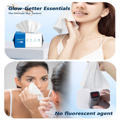 MIXUISEE removing makeup gently for clean, lint-free finish