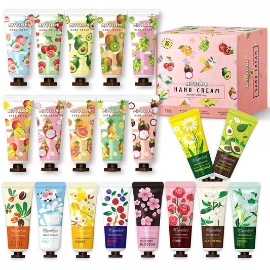 MIYUELENI front packaging showing 20 tubes and scent variety benefits