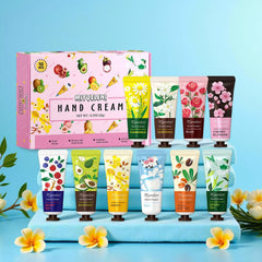 MIYUELENI tubes lined up by scent for quick visual selection and gifting