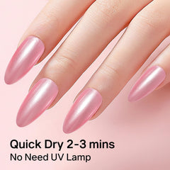 MIZHSE painting nails in process showing quick-dry convenience benefit