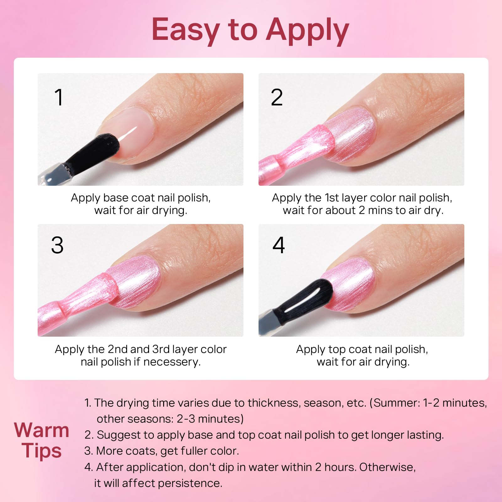 MIZHSE hand on beach background demonstrates long-wearing polished style