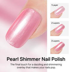 MIZHSE styled night-out nails demonstrating glossy pearlescent look benefit