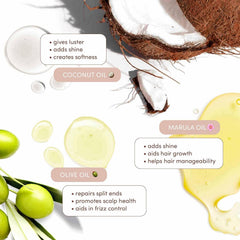 Mizani conditioner being applied to curly hair demonstrating hydration benefit