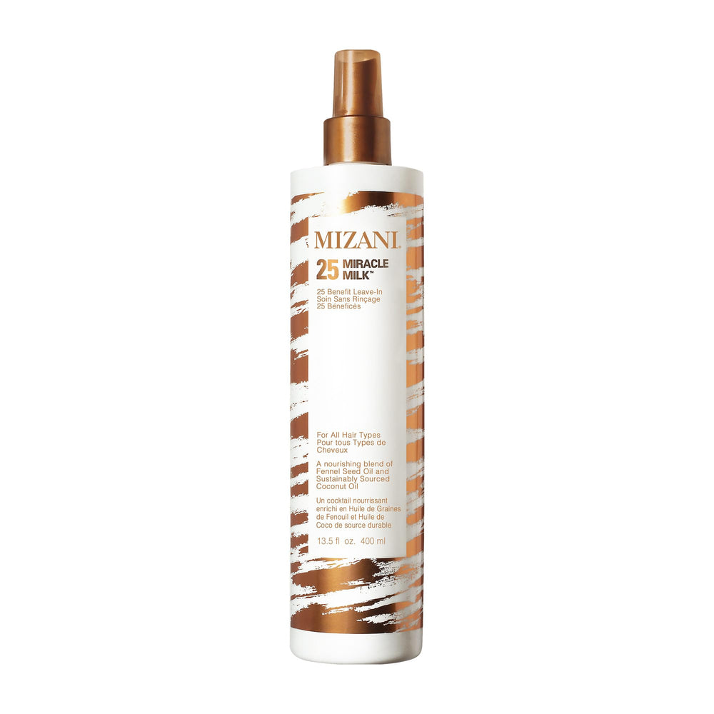Mizani front packaging showing bottle and product branding for clear identification