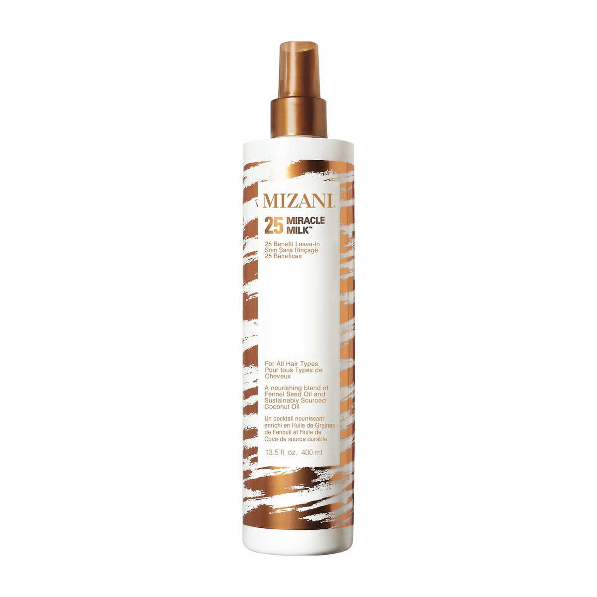 Mizani front packaging showing bottle and product branding for clear identification