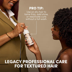 Mizani label close-up showing ingredients list to help informed choices