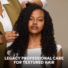 Mizani after deep conditioning on textured hair illustrating restored shine