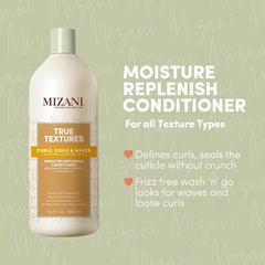 Mizani creamy conditioner texture close-up highlighting rich slip