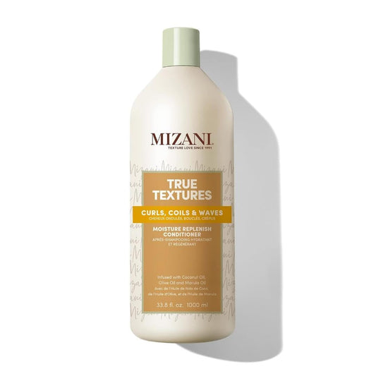 Mizani front bottle showing product and branding for clear identification