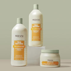 Mizani ingredients label with oils listed for nourishing benefits