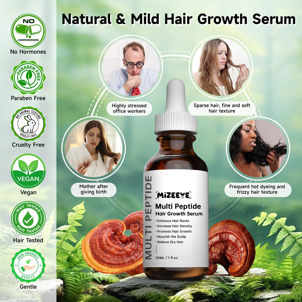 MIZEEYE scalp application in use demonstrating targeted root massage benefit