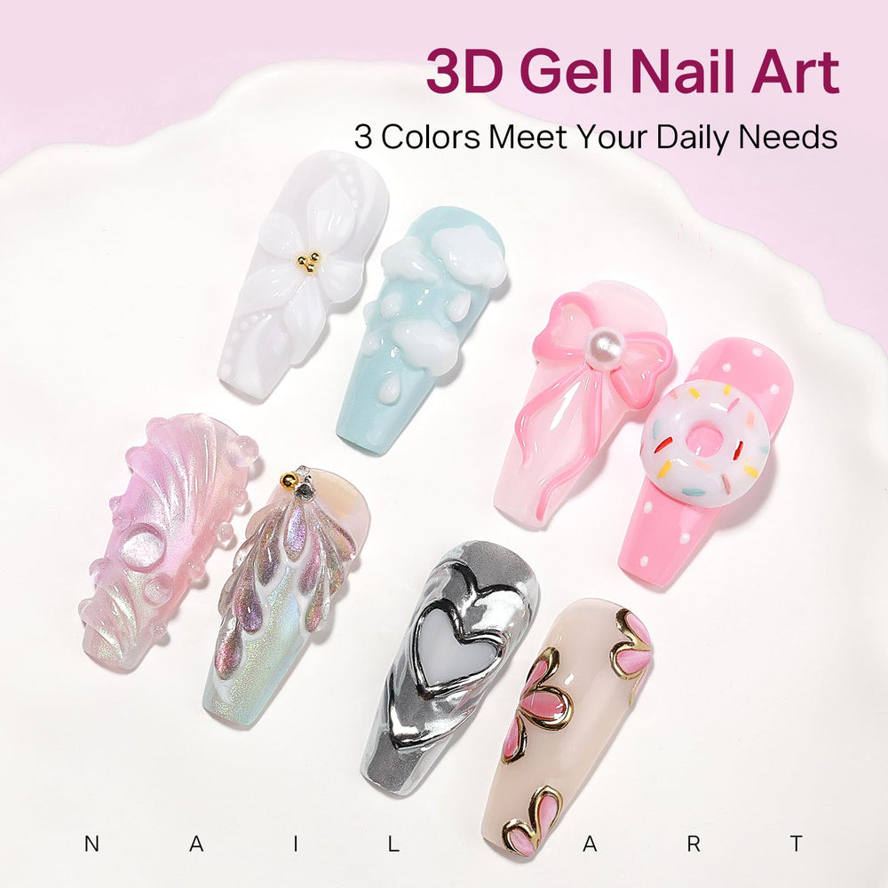 MIZHSE 36 nail forms fanned to show sizes for consistent extensions