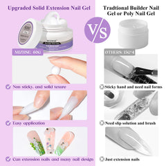 MIZHSE detailed 3D nail embellishment held in place — strong adhesion