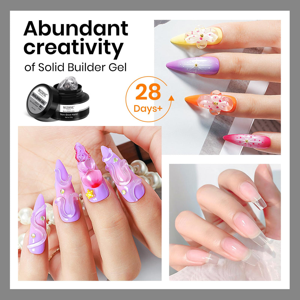 MIZHSE 3D painted floral nail with chrome accents showcasing creative design possibilities