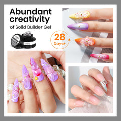 MIZHSE 3D painted floral nail with chrome accents showcasing creative design possibilities