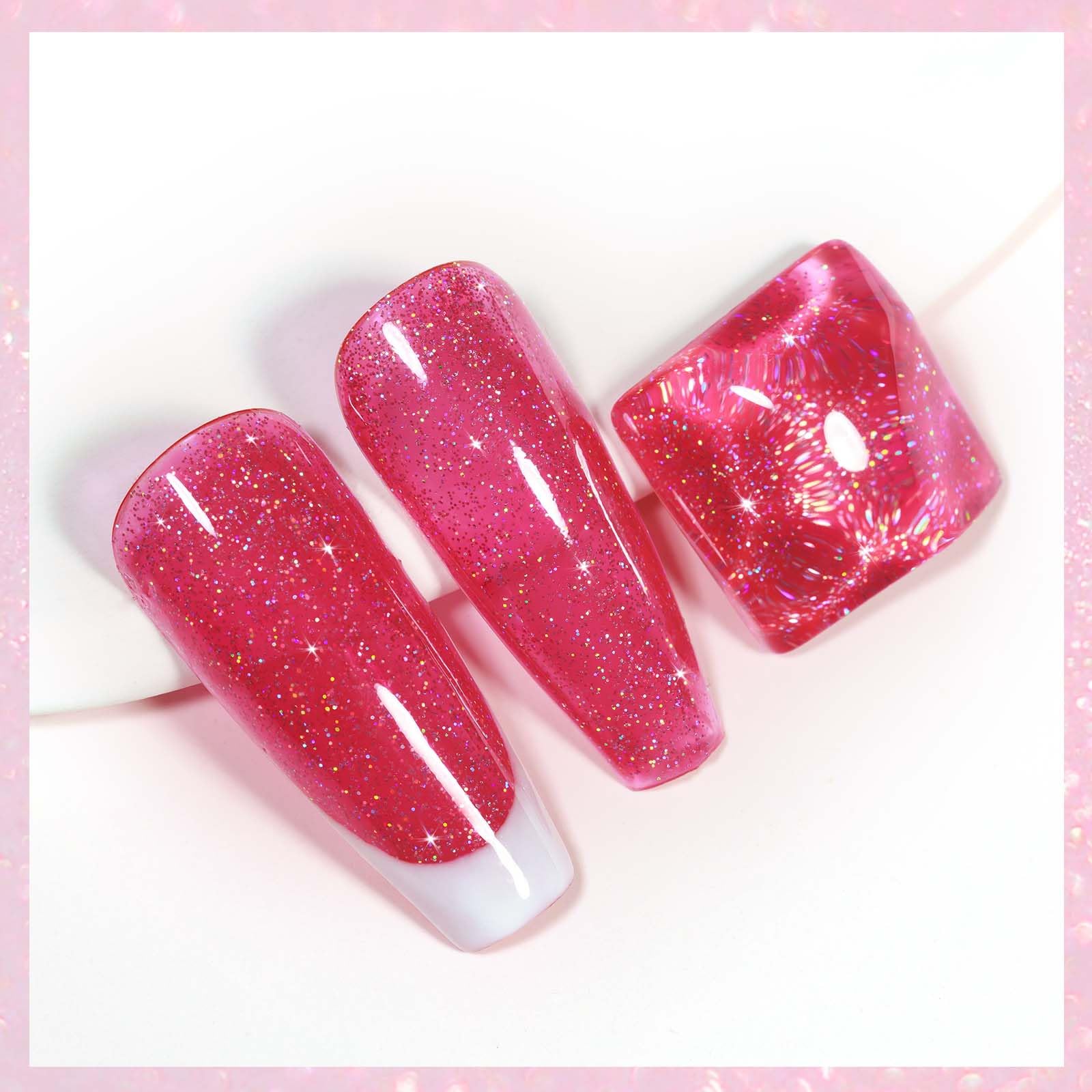 MIZHSE polish being applied to fingernail demonstrating even layering
